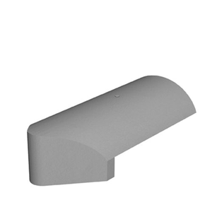Marley Concrete Third Round Stopend Hip Tile