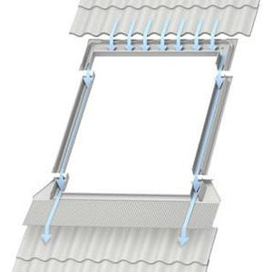 VELUX EDP 2000 Pro + Flashings - For plain tiles up to 14mm thick (Including Insulation & Underfelt collars)