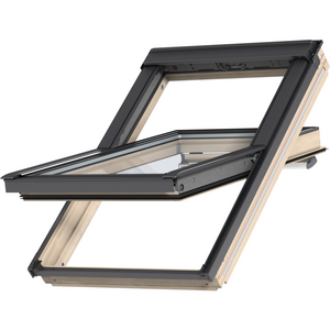 VELUX GGL FK08 3062 Triple Glazed & Noise Reduction Pine Centre-Pivot Roof Window (66 x 140 cm)