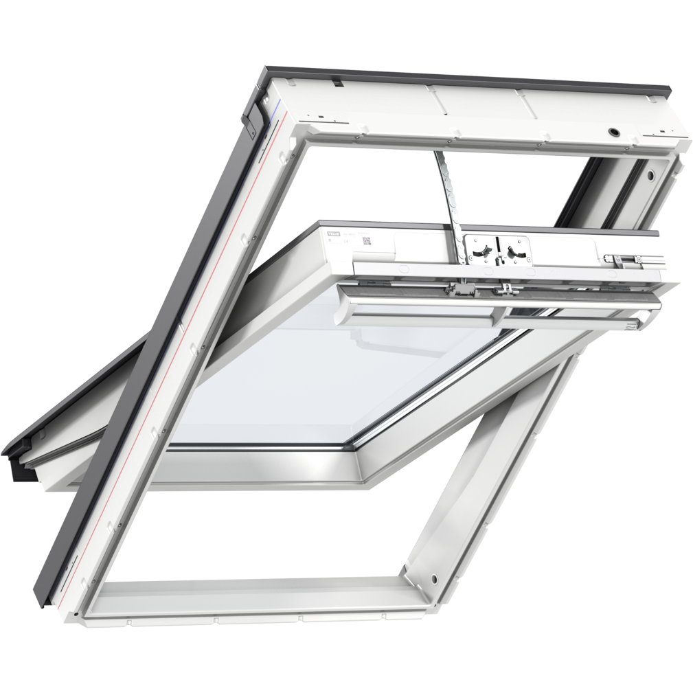 VELUX GGU PK06 006830 Triple Glazed White Polyurethane INTEGRA® SOLAR Window (94 x 118 cm)