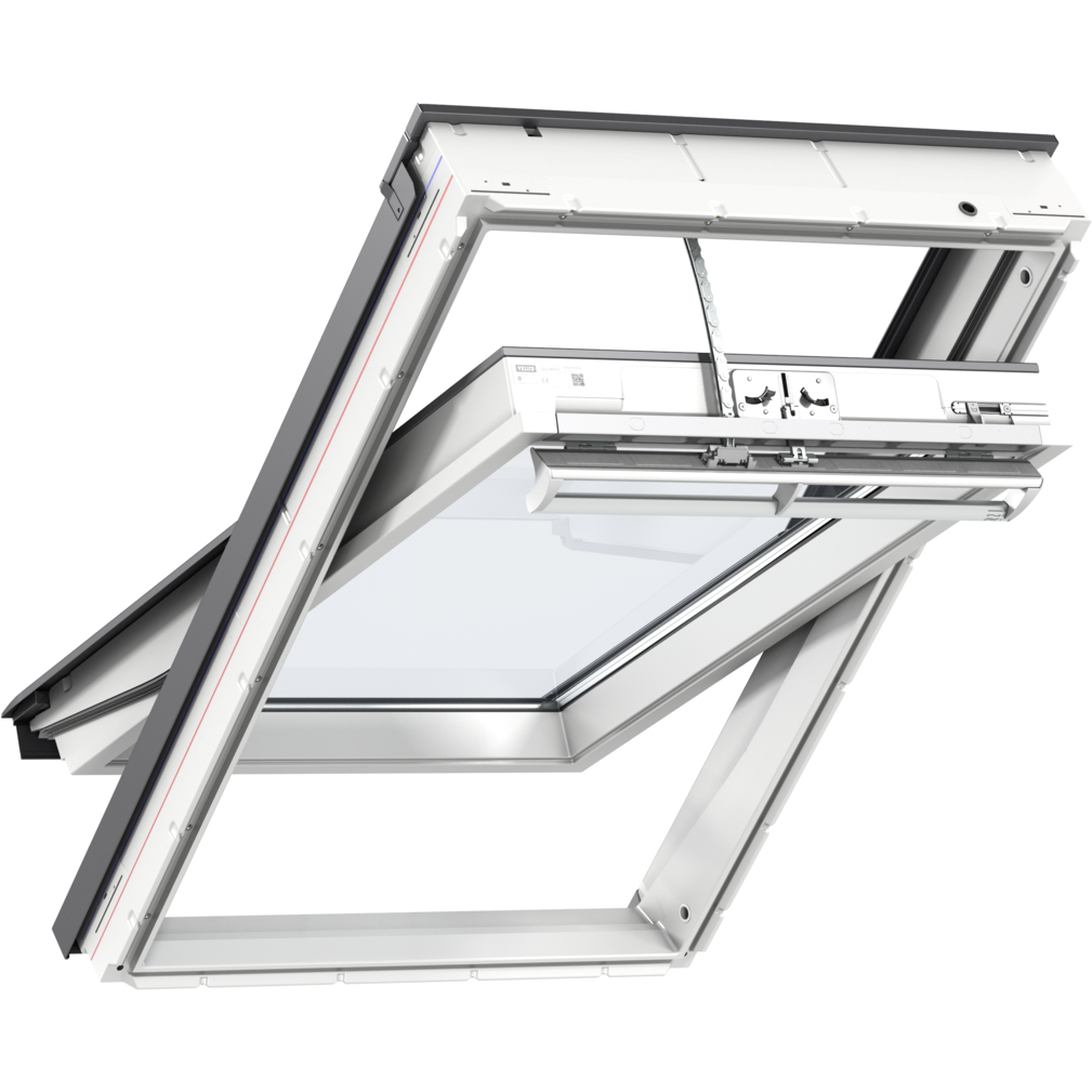 VELUX GGU CK06 006821U Triple Glazed White Polyurethane INTEGRA® Electric Window (55 x 118 cm)