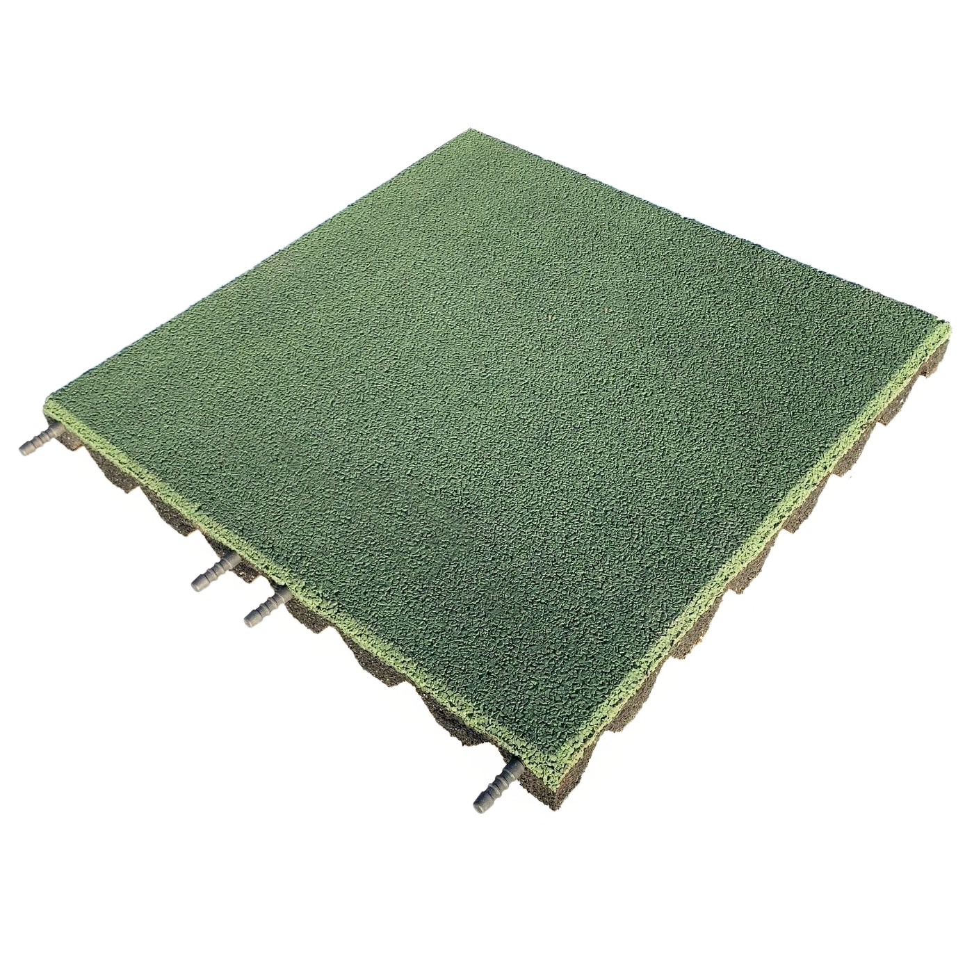 Dflect EPDM Coated Rubber Playground Tiles - Green