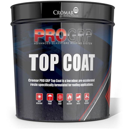 Cromar PRO 25 GRP Dark Grey Fire Retardant Top Coat - 20kg