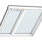 VELUX GGLS FPK08 2070 2-in-1 Manual Centre Pivot Window (155 x 140cm)