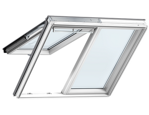 VELUX GPLS 2070 2-in-1 Double Glazed White Painted Top-Hung Window