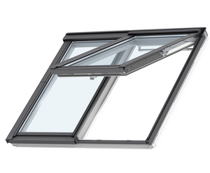 VELUX GPLS 2070 2-in-1 Double Glazed White Painted Top-Hung Window