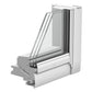 VELUX GGL SK06 2068 Triple Glazed Rain Noise Reduction White Painted Centre-Pivot Window (114 x 118 cm)