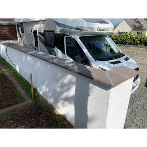 Castle Composites Twice Weathered Coping Stones 600mm x 375mm - Dark Grey