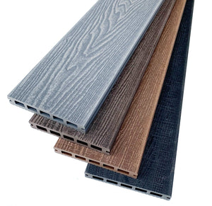 Castle Composites Castlewood Forest Composite Decking Board - Salt Lake Silver (3600mm x 145mm)