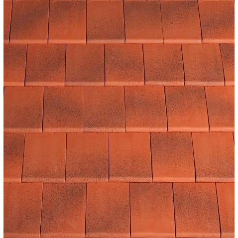Planum Clay Interlocking Low Pitch Roof Tile 10° - Jaspee Red