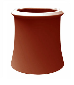 W T Knowles Red Clay Roll Top Chimney Pot - 375mm