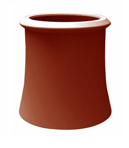 W T Knowles Red Clay Roll Top Chimney Pot - 450mm