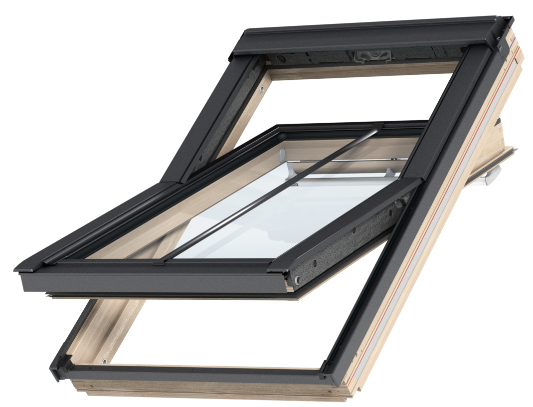 VELUX GGL FK06 SD5W3 Pine Centre-Pivot Conservation Window (66 x 118 cm)