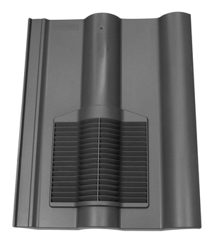 Klober Profile-Line® Double Roman Tile Vent - Slate Grey