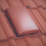 Klober Universal Roof Tile Vent - All Colours Antique Red Vent Only - No Adaptor