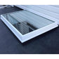 RAYLUX Flat Glass Electric Opening with PVC 150mm Vertical Upstand - White (including Wall Switch)