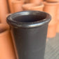 Redbank Black Roll Top Chimney Pot - 300mm