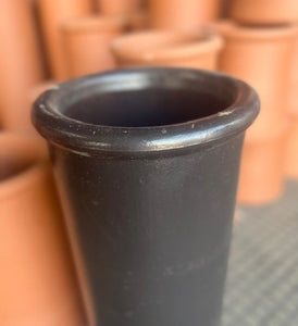 Redbank Black Roll Top Chimney Pot - 750mm