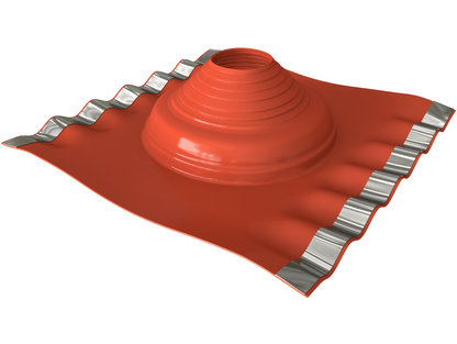 Dektite® Diverter EPDM Pipe Flashing For Metal Roofs - Red (75 - 155mm)