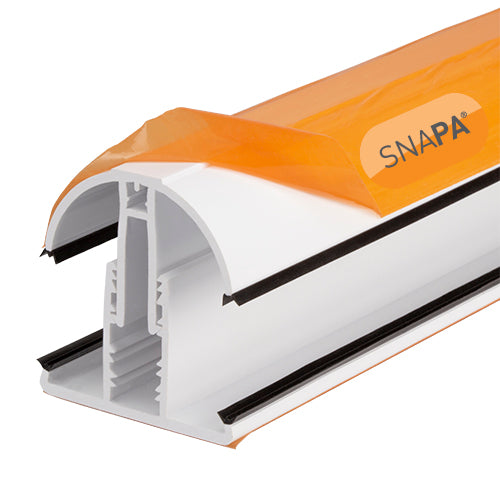 SNAPA® PVC Lean-to Glazing Bar with End Cap