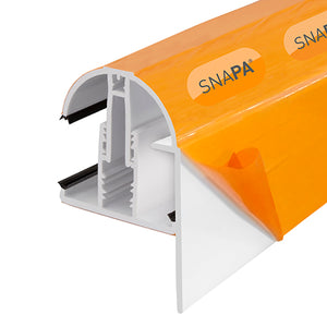 SNAPA® PVC Lean-to Gable Bar with End Cap