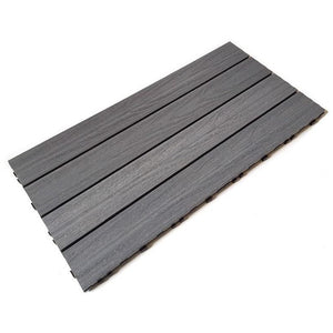 Castle Composites Quick Deck Decking Tile - Silver Grey (600 x 300 mm)