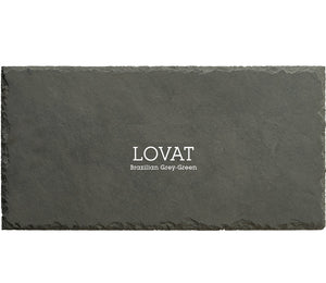Lovat SS03F First Quality Natural Brazilian Roof Slate Pre Holed - Grey / Green 500mm x 250mm
