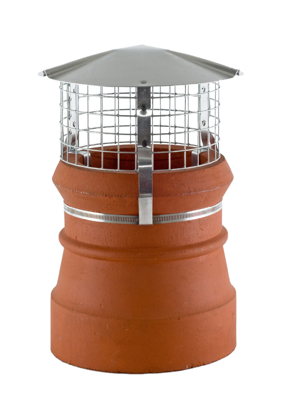 Brewer Stainless Steel Birdguard Chimney Cowl - Solid Fuel