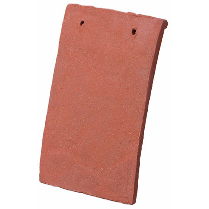 Tudor Traditional Handmade Clay Plain Roof Tile - Sussex Red