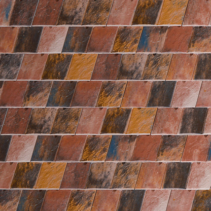 VISUM 3 Clay Interlocking Low Pitch Plain Tile 24° - Old English