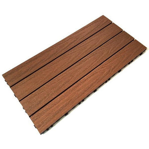 Castle Composites Quick Deck Decking Tile - Teak (600 x 300 mm)
