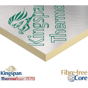 Kingspan ThermaFloor TF70 Insulation Board - 2400mm x 1200mm x 100mm (pack of 3 sheets 8.64m2)