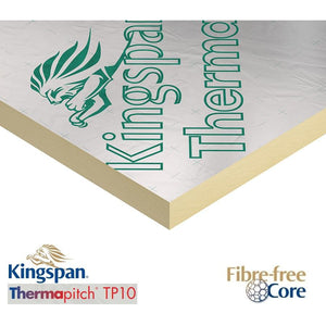 Kingspan ThermaPitch TP10 Insulation Board - 2400mm x 1200mm x 50mm (pack of 6 sheets 17.28m2)