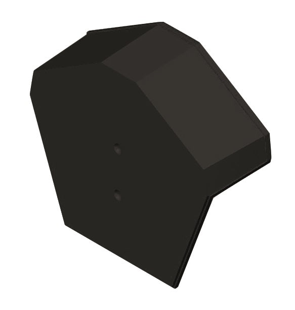 Modern Ridge End Cap Innova Clay Universal Angle Ridge End Cap