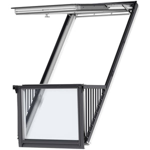 VELUX GDL White Painted Cabrio® Roof Balcony