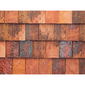 VISUM 3 Clay Interlocking Low Pitch Plain Tile 24° - Old English