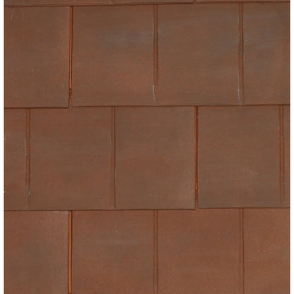 VISUM 3 Clay Interlocking Low Pitch Plain Tile 24° - Rustic Red Smooth