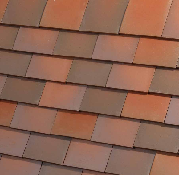 Dreadnought Clay Plain Roof Tiles - Trafalgar Blend (sandfaced)