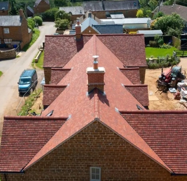 Redland Rosemary Clay Plain Roof Tile Burnt Blend redland-rosemary-clay-plain-roof-tile-burnt-blend