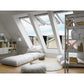 VELUX GDL MK19 S10W02 White Painted Cabrio® Roof Balcony for Tiles (78 x 252 cm)