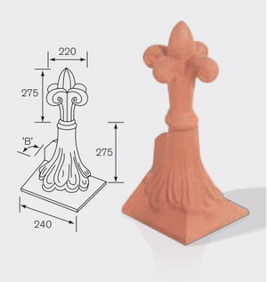 Redbank Clay Fleur de Lys Final (Hip End)
