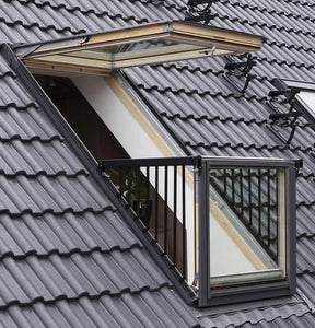 VELUX GDL Pine Finish Cabrio® Balcony