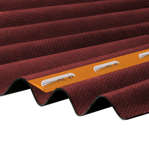 Corrapol-BT - Corrugated Bitumen Roof Sheet - Red (1000 x 930mm)