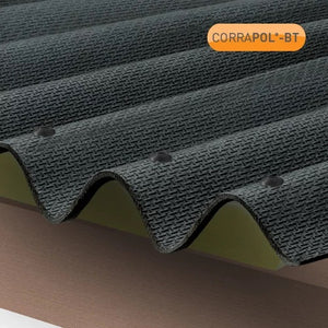 Corrapol-BT - Corrugated Bitumen Roof Sheet - Black (2000 x 930mm)