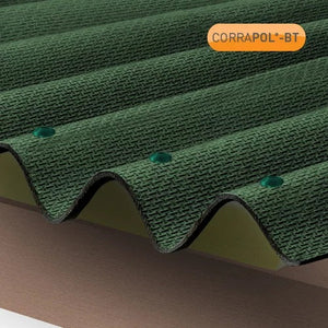 Corrapol-BT - Corrugated Bitumen Roof Sheet - Green (1000 x 930mm)