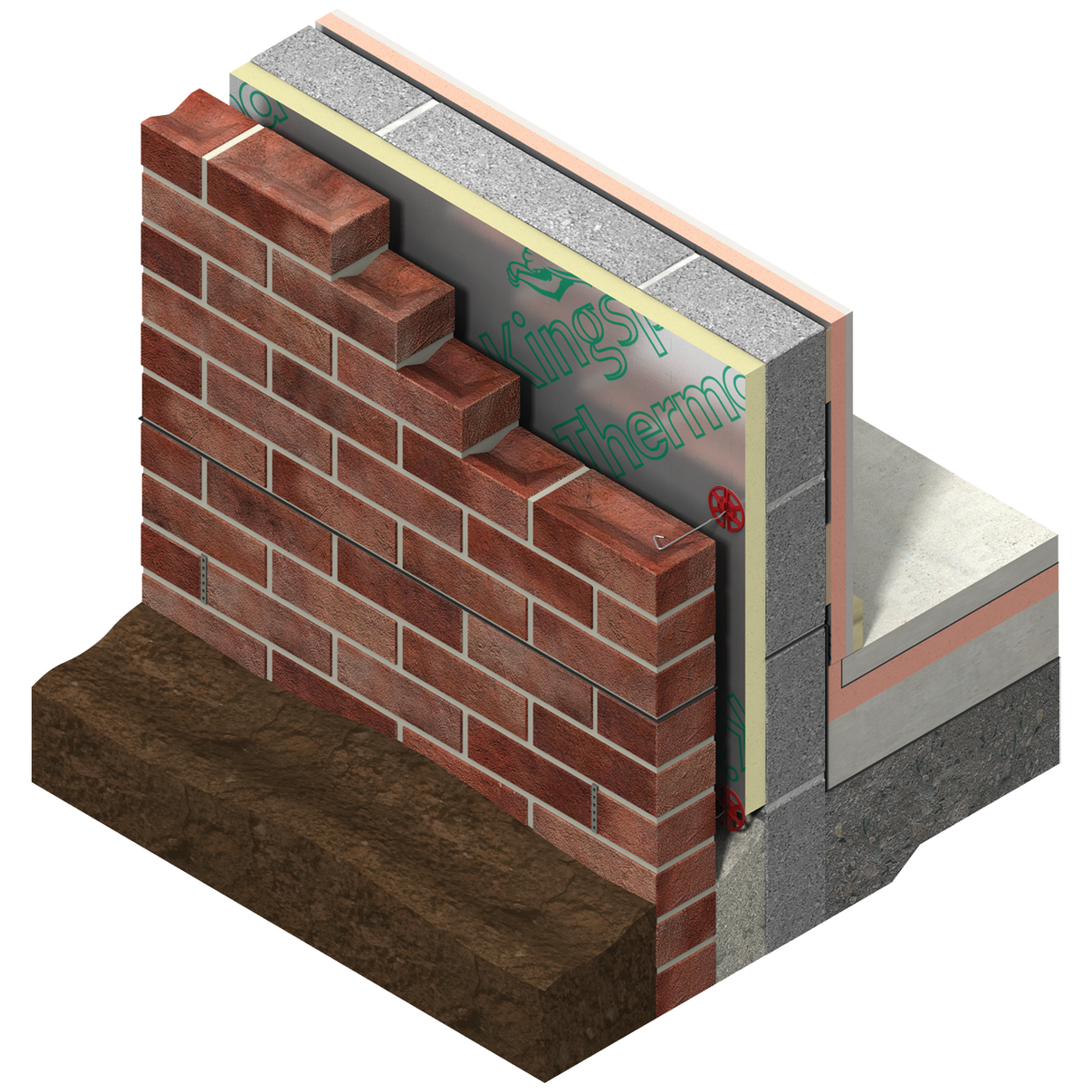 Kingspan Thermawall TW50 Partial Fill Cavity Wall Insulation - 70mm x