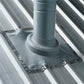 Dektite® Diverter EPDM Pipe Flashing For Metal Roofs - Red (All Sizes)