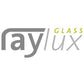 RAYLUX Fixed Flat Glass with PVC 150mm Vertical Upstand - Grey