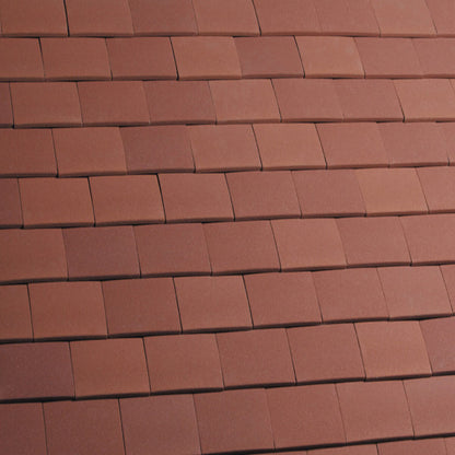 Marley Acme Single Camber Plain Roof Tile - Red Sandfaced
