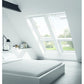 VELUX GIU MK34 0068 Triple Glazed White Polyurethane Fixed Element (78 x 92cm)